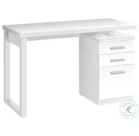 7690 White 48" Computer Desk