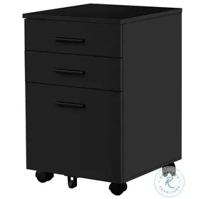 7781 Black Filing Cabinet