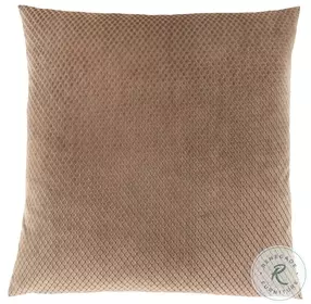 9310 Beige Diamond Velvet 18" Pillow