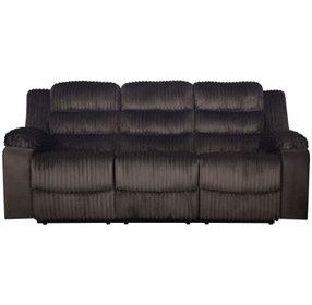 Willow Brown 86" Sofa with Dual Recliner