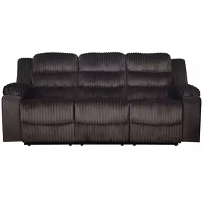 Willow Brown 86" Sofa with Dual Recliner