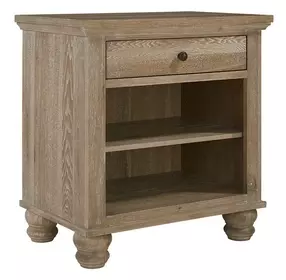 Cambridge Modern Khaki 1 Drawer Bedside Nightstand