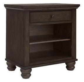 Cambridge Cracked Pepper 1 Drawer Nightstand