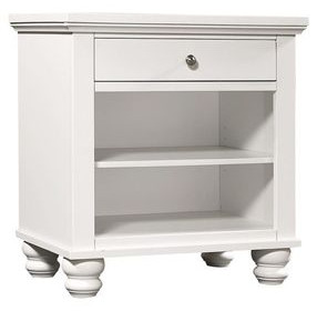 Cambridge White 1 Drawer Nightstand