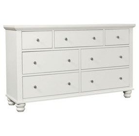 Cambridge White 7 Drawer Dresser