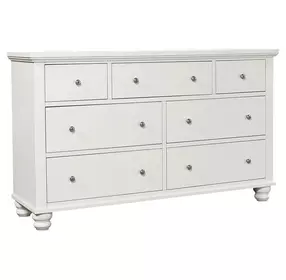 Cambridge White 7 Drawer Dresser