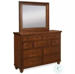 Cambridge Brown Cherry Chesser with Mirror