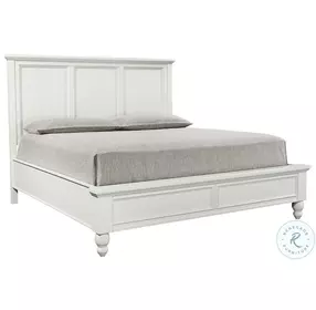 Cambridge White King Panel Bed