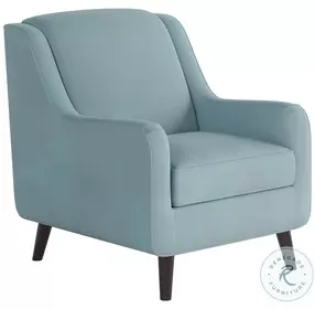 Bella Forrest Green Sloped Arm Accent Chair