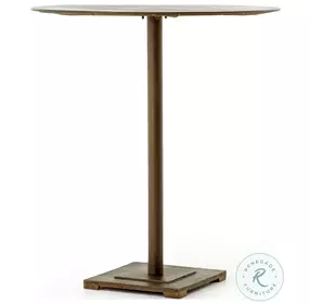 Fannin Aged Brass Bistro Counter Height Table