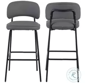Blythe Gray Bar Stool Set Of 2