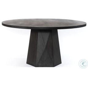 Kesling Coal On Mango Round Dining Table