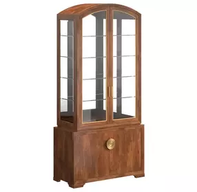 Boulevard Brown 4 Door Display Cabinet