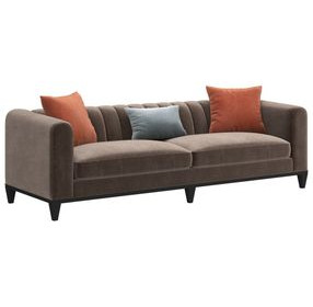 Artisan Upholstery Mink 101" Hans Sofa