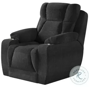 Challenger Bahari Charcoal Power Headrest Wall Hugger Big Mans Recliner