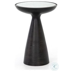 Marlow Mod Brushed Bronze Pedestal Table