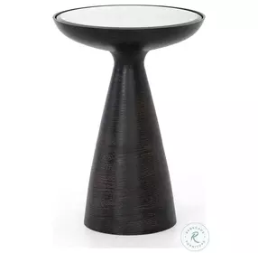 Marlow Mod Brushed Bronze Pedestal Table