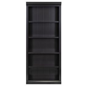 Abby Black Open Bookcase