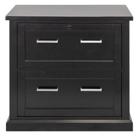 Abby Black Lateral File Cabinet