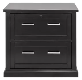 Abby Black Lateral File Cabinet