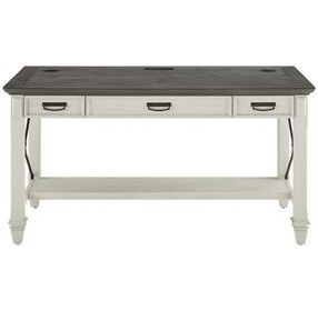 Hartford Antique White And Gray Writing Desk
