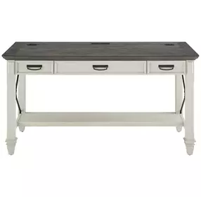 Hartford Antique White And Gray Writing Desk