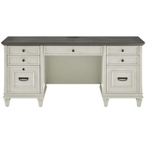 Hartford Antique White And Gray Credenza