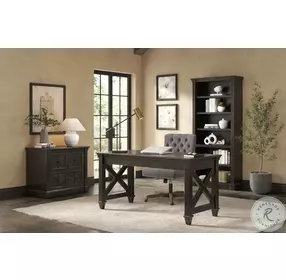 Kingston Dark Brown Writing Home Office Set