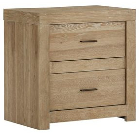 Modern Loft Khaki 2 Drawer Nightstand