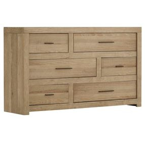Modern Loft Khaki 6 Drawer Dresser