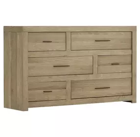 Modern Loft Khaki 6 Drawer Dresser
