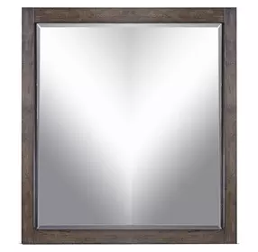 Modern Loft Brownstone Rectangular Dresser Mirror