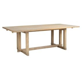 Modern Loft Brown 114" Extendable Rectangular Dining Table