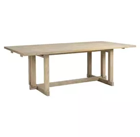 Modern Loft Brown 114" Extendable Rectangular Dining Table