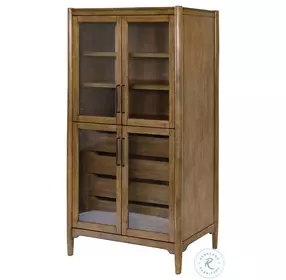 Lachlan Warm Sienna Brown 72" Display Cabinet