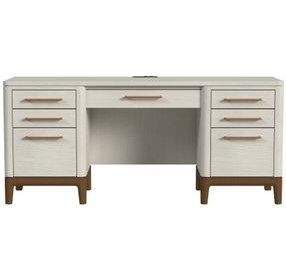 Pomona Soft White 68" Credenza with USB Charging