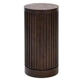 Tulane Brown 24" Round Side Table