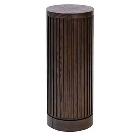 Tulane Brown 30" Round Side Table