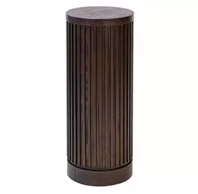 Tulane Brown 30" Round Side Table