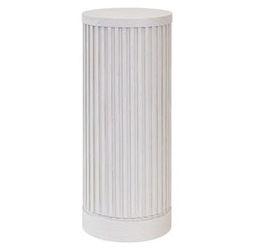 Tulane White 30" Round Side Table
