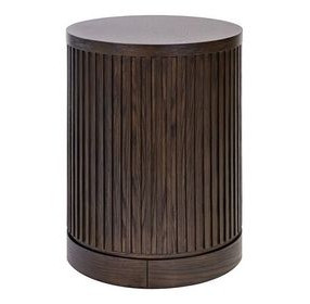 Tulane Brown Round Chairside Table