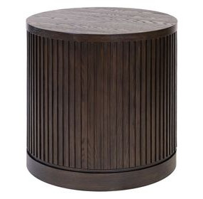 Tulane Brown Round End Table