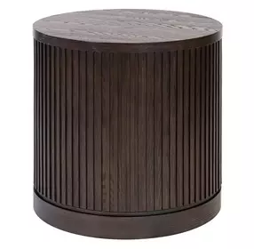 Tulane Brown Round End Table