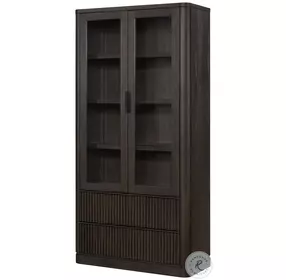 Tulane Dark Chocolate Display Cabinet
