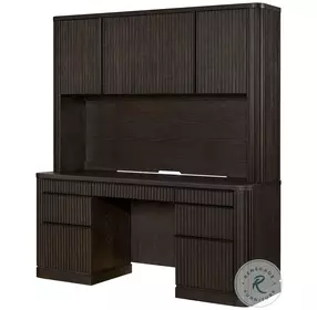 Tulane Dark Chocolate Credenza with Hutch