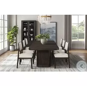 Tulane Dark Chocolate Extendable Rectangular Dining Room Set