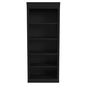 Willow Lane Ebony Black Open Bookcase