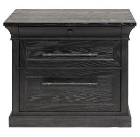 Willow Lane Ebony Black Lateral File Cabinet