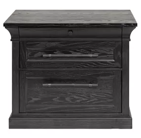 Willow Lane Ebony Black Lateral File Cabinet