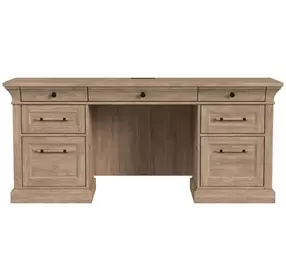 Willow Lane Natural Oak 68" Credenza with USB Charging